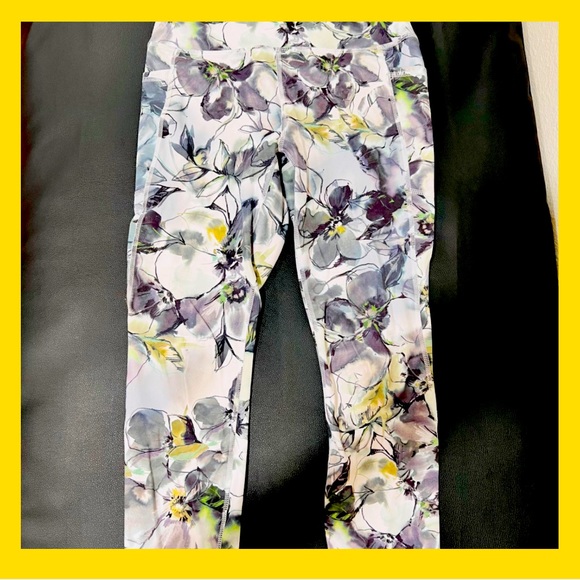 RBX leggings size medium, grey, white & green. - Picture 1 of 7